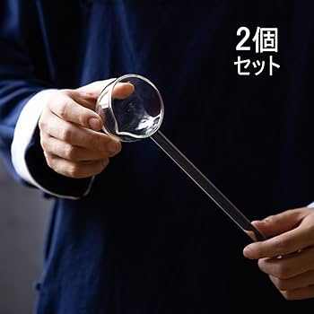 Amazon.co.jp: IwaiLoft 耐熱ガラス 柄杓 ひしゃく 2点セット 水